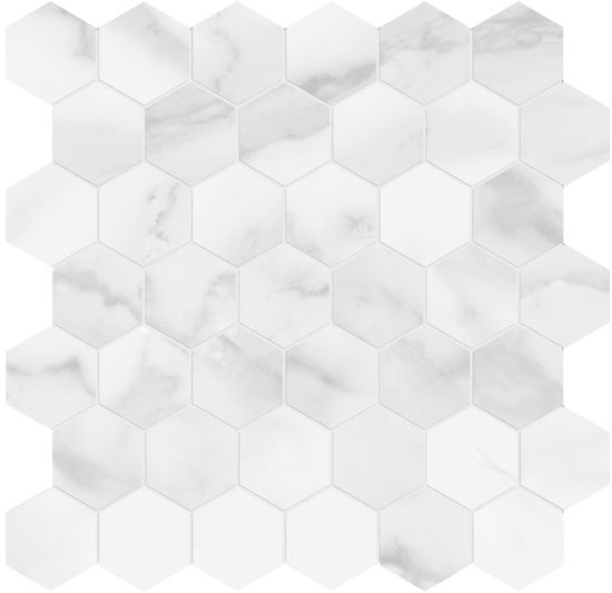Plata Statuario Brina 2 Hexagon Matte
