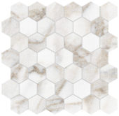 Royal Stoneworks 2" Calacatta Royale Hex | Gramercy Kitchen and Bath
