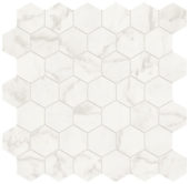 Royal Stoneworks 2" Cloudstone White Hex | Gramercy Kitchen and Bath
