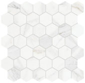 Royal Stoneworks 2" Crown Calacatta Hex | Gramercy Kitchen and Bath