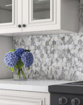 Royal Stoneworks 2" Italian Cream Vein Hex | Gramercy Kitchen and Bath