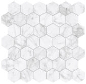 Royal Stoneworks 2" Old World Bianco Hex | Gramercy Kitchen and Bath