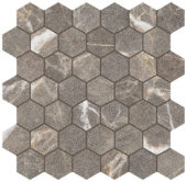 Royal Stoneworks 2" Regal Brown Marble Hex | Gramercy Kitchen and Bath