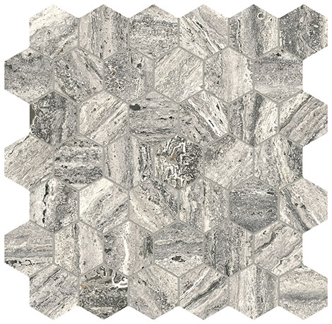 Royal Stoneworks 2" Regal Grey Vein Hex