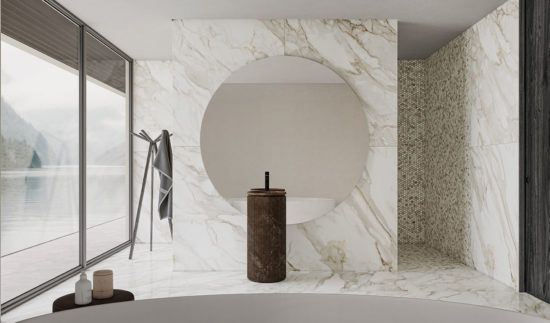 Royal Stoneworks 48X48 Calacatta Royale Polished | Gramercy Kitchen and Bath