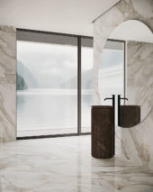 Royal Stoneworks 48X48 Calacatta Royale Polished | Gramercy Kitchen and Bath