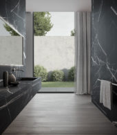 Royal Stoneworks 48X48 Regal Black Vein Honed | Gramercy Kitchen and Bath