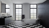 Satin 13x13 Black | Gramercy Kitchen and Bath