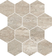 Saturnia 3x3 Hex Navona Matte | Gramercy Kitchen and Bath