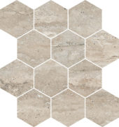 Saturnia 3x3 Hex Navona Matte | Gramercy Kitchen and Bath