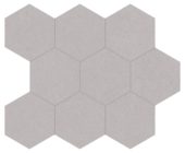 Serena 4" Hex Shale | Gramercy Kitchen and Bath