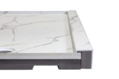 Shower Pan 30x60 Bianco Marble | Gramercy Kitchen and Bath