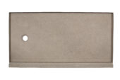 Shower Pan 30x60 Concrete Sand | Gramercy Kitchen and Bath