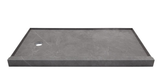 Shower Pan 30x60 Graphite Slate | Gramercy Kitchen and Bath