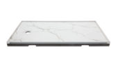 Shower Pan 32x60 Bianco Marble | Gramercy Kitchen and Bath