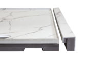 Shower Pan 32x60 Bianco Marble | Gramercy Kitchen and Bath