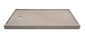 Shower Pan 32x60 Concrete Sand | Gramercy Kitchen and Bath