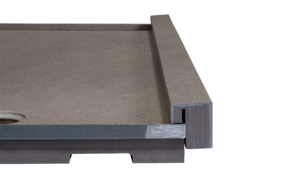 Shower Pan 32x60 Concrete Sand | Gramercy Kitchen and Bath