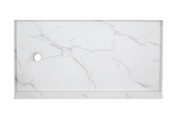 Shower Pan 36x60 Bianco Marble | Gramercy Kitchen and Bath