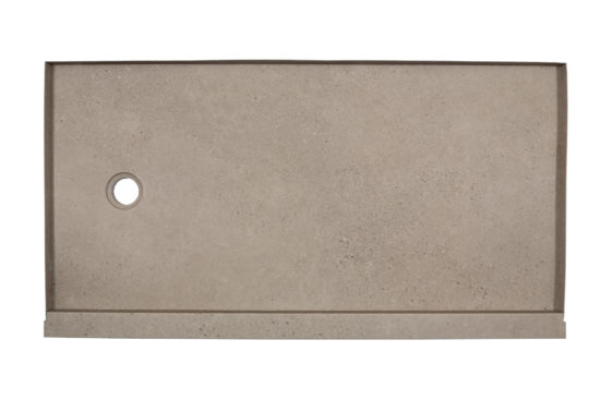 Shower Pan 36x60 Concrete Sand | Gramercy Kitchen and Bath