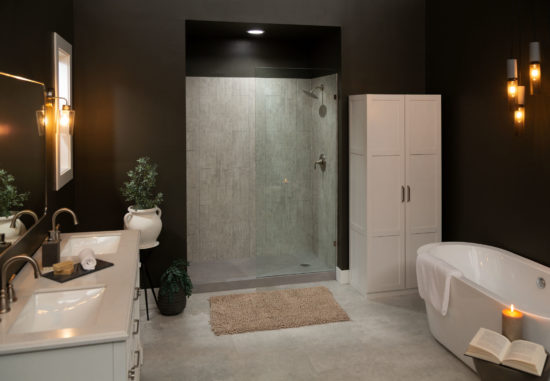 Shower Pan 36x60 Urban Concrete | Gramercy Kitchen and Bath