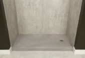 Shower Pan 36x60 Urban Concrete | Gramercy Kitchen and Bath