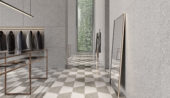 Station 10x24 Ash Half Hexagon | Gramercy Kitchen and Bath