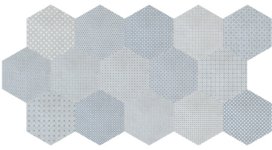 Tapestri 8.5 Denim Blend Hexagon | Gramercy Kitchen and Bath