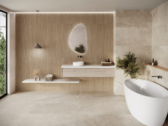 Striata Wood 24x48 Natural | Gramercy Kitchen and Bath