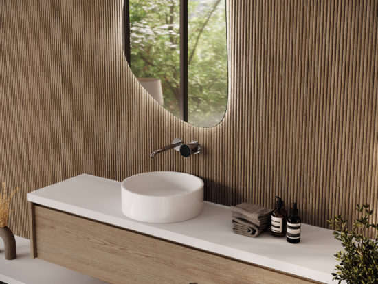 Striata Wood 24x48 Oak | Gramercy Kitchen and Bath