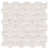 Treasure II Perfect Calacatta 1x2 Basketweave | Gramercy Kitchen and Bath