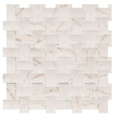 Treasure II Perfect Calacatta 1x2 Basketweave | Gramercy Kitchen and Bath
