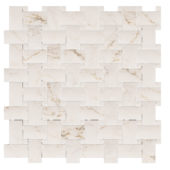 Treasure II Perfect Calacatta 1x2 Basketweave | Gramercy Kitchen and Bath