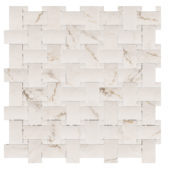 Treasure II Perfect Calacatta 1x2 Basketweave | Gramercy Kitchen and Bath
